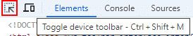 Toggle device toolbar